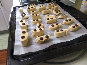 Shortbread with chocolate chips